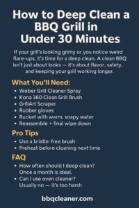 how to clean a grill